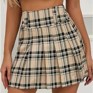 SHEIN plaid skirt size xs